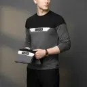 Mens Round Neck Cotton Blend T Shirt