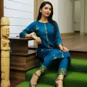 Woman kurta set with fancy kurti